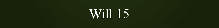 Will 15
