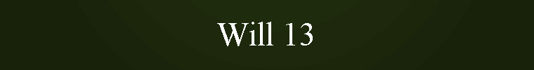 Will 13